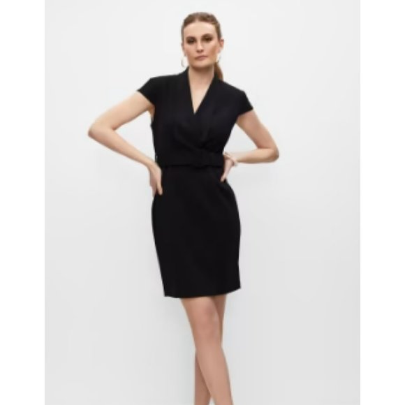 Melanie Lyne Belted Cap Sleeve Dress - Picture 2 of 5